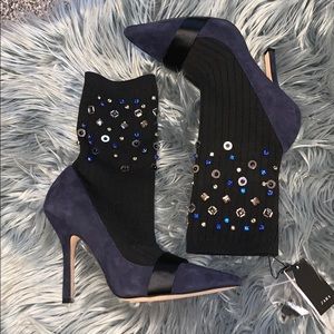 Brand new Zara sock bootie heels